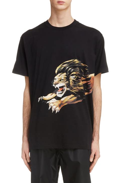 givenchy paris lion t shirt|givenchy t shirt with holes.